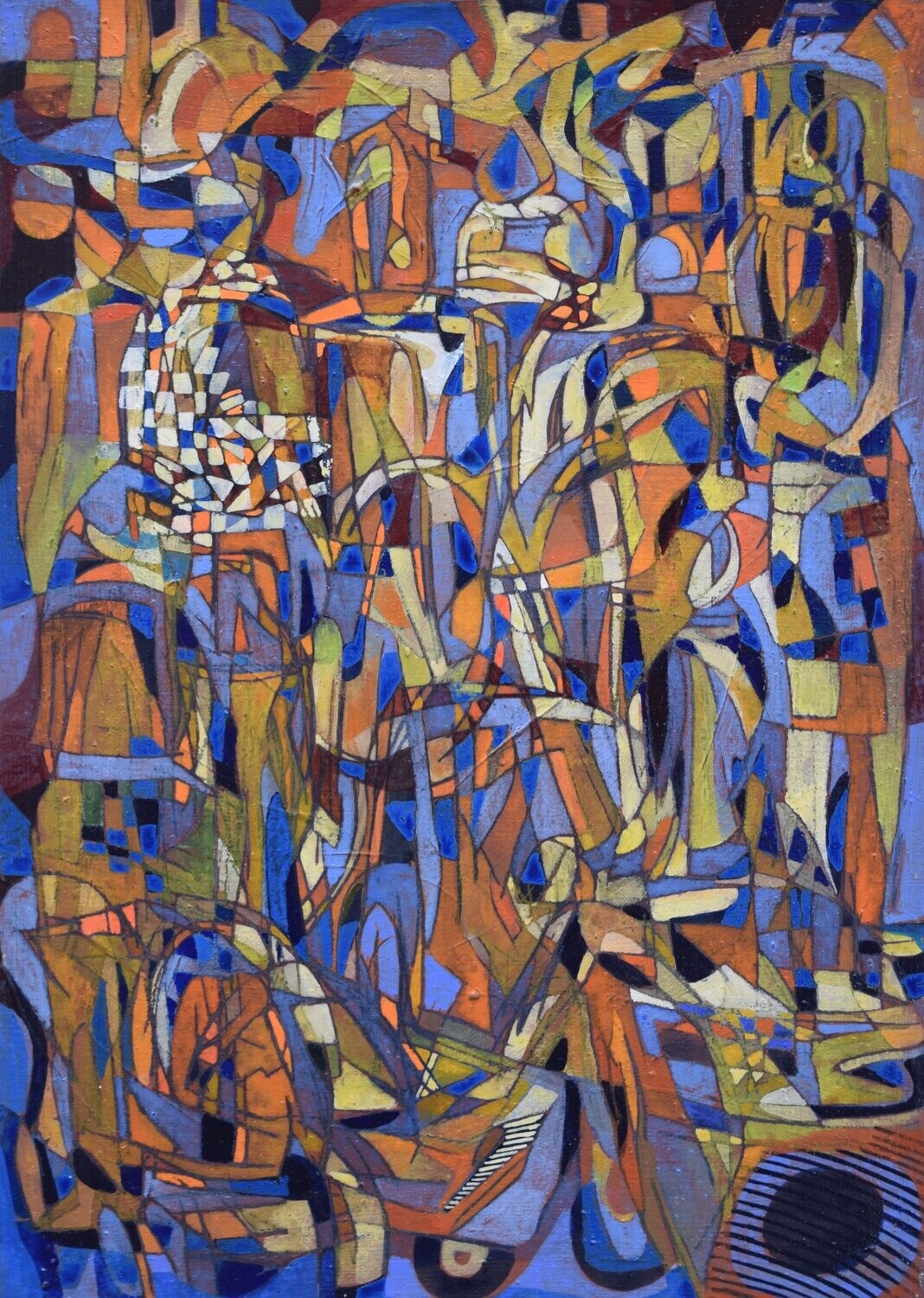 Museumsinsel -  Acryilc  Painting  // Size :  ca. 50 x 70 x 2 cm,