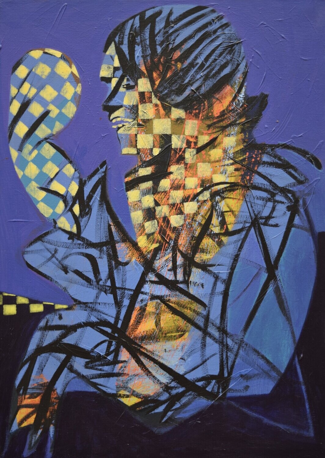 Museumsinsel -  Acryilc  Painting  // Size :  ca. 50 x 70 x 2 cm,