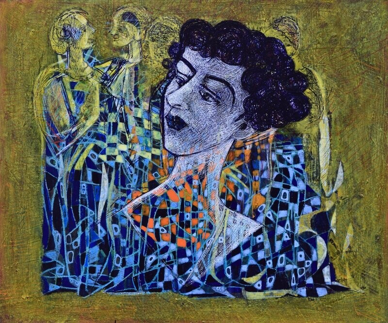 Museumsinsel - Acryilc Painting // Size : ca. 50 x 60 x 2 cm, Museumsinsel - Acryilc Painting // Size : ca. 50 x 60 x 2 cm,