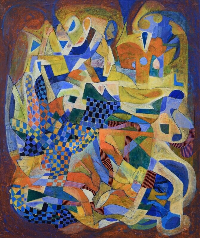 Museumsinsel - Acryilc Painting // Size : ca. 50 x 60 x 2 cm, Museumsinsel - Acryilc Painting // Size : ca. 50 x 60 x 2 cm,