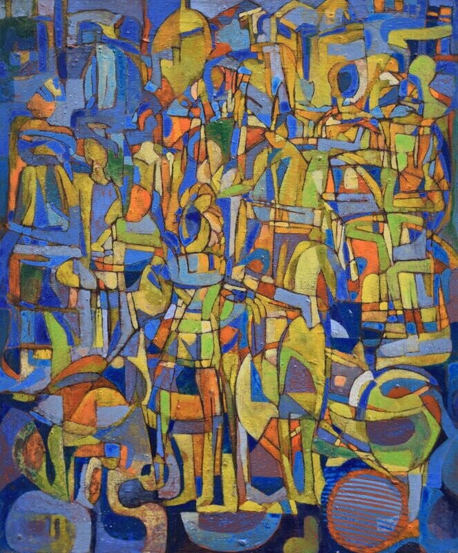 Museumsinsel - Acryilc Painting // Size : ca. 50 x 60 x 2 cm, Museumsinsel - Acryilc Painting // Size : ca. 50 x 60 x 2 cm,