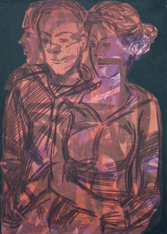 Museumsinsel - Acryilc Painting // Size : ca. 50 x 70 x 2 cm, Museumsinsel - Acryilc Painting // Size : ca. 50 x 70 x 2 cm,