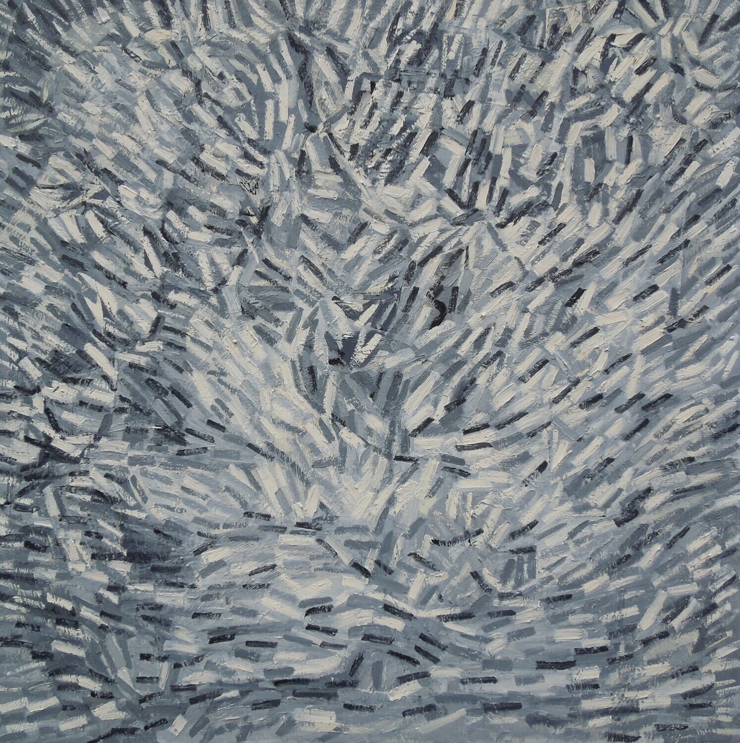 City  Gerau ,  Oil on canvas  with wooden frame   // Size : ca. 80 x 80 x 2 cm