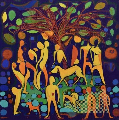 City, Acryilc on the canvas. / Figurative , Light as Form // Size : ca. 80 x 80 x 2 cm, City, Acryilc on the canvas. / Figurative , Light as Form // Size : ca. 80 x 80 x 2 cm,