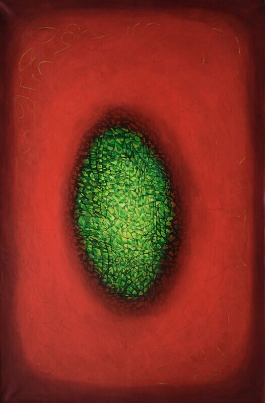 Red world Oriental miniature, Acryilc on the canvas // Size . 80 x 120 x 2 cm Red world Oriental miniature, Acryilc on the canvas // Size . 80 x 120 x 2 cm