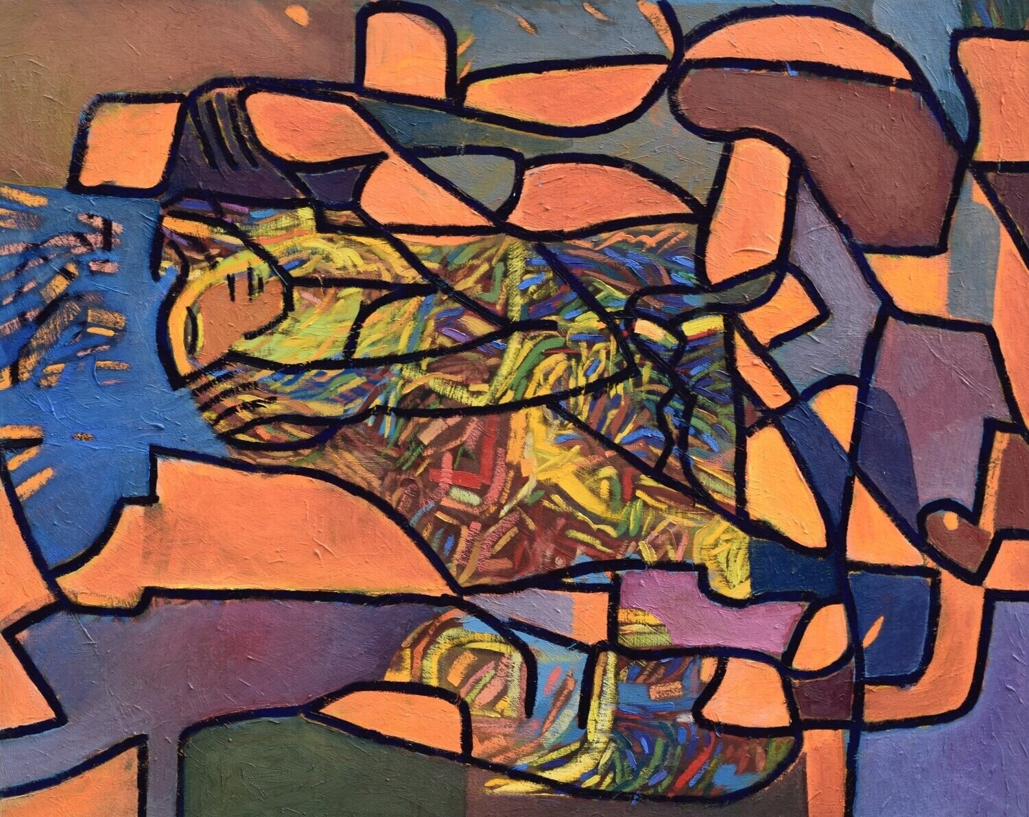 Oil Painting / Figurative / Size: ca.. 80 x 100 x 2 cm