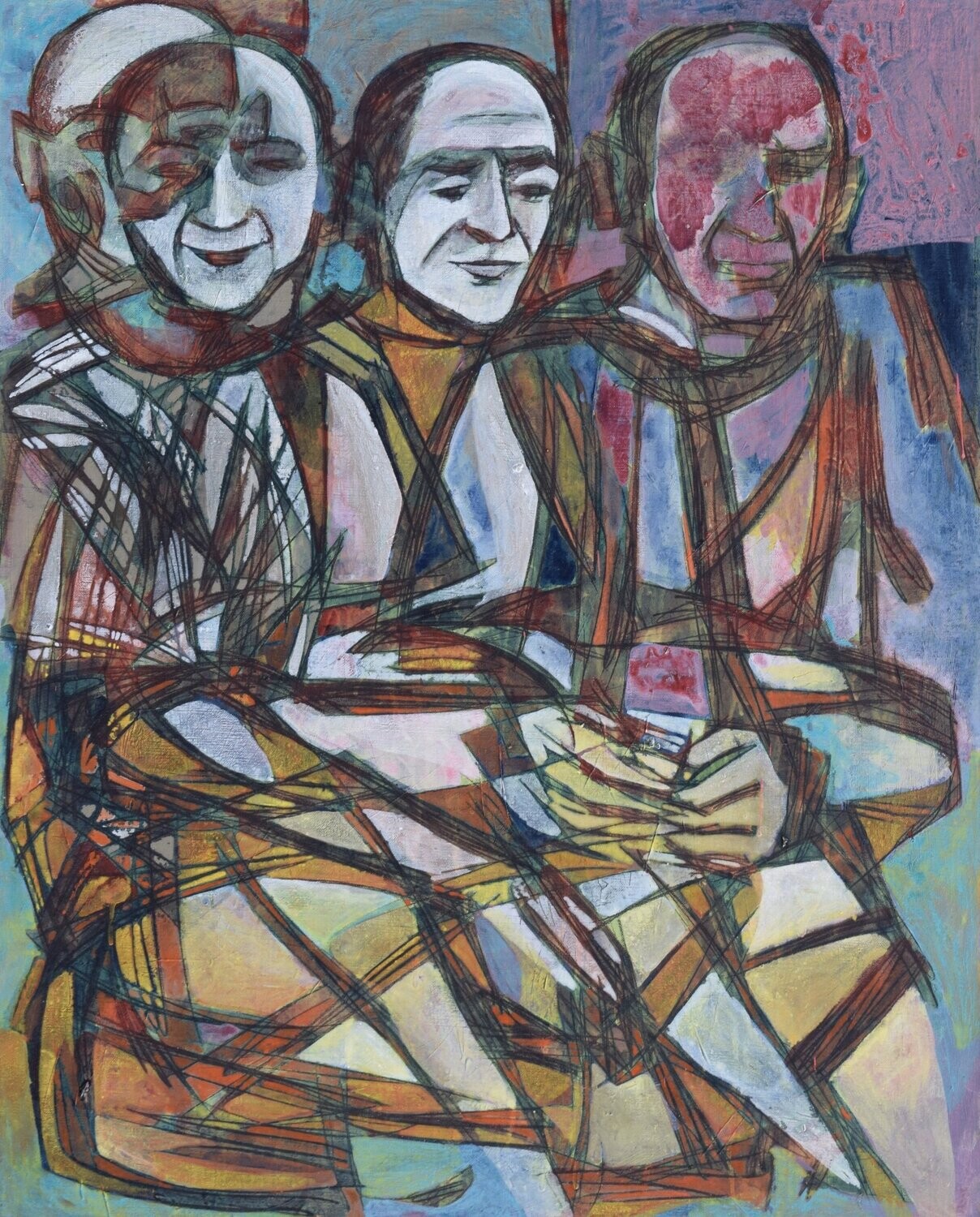 Acrylic  / Light as form Abstract Figurative // Size: ca.. 80 x 100 x 2 cm