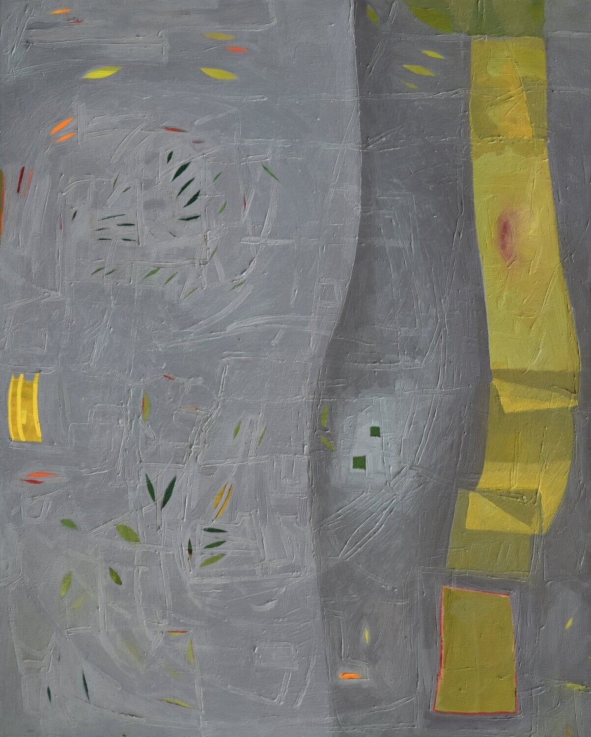 Oil ,Gray /Abstract  // Size: ca.. 80 x 100 x 2 cm