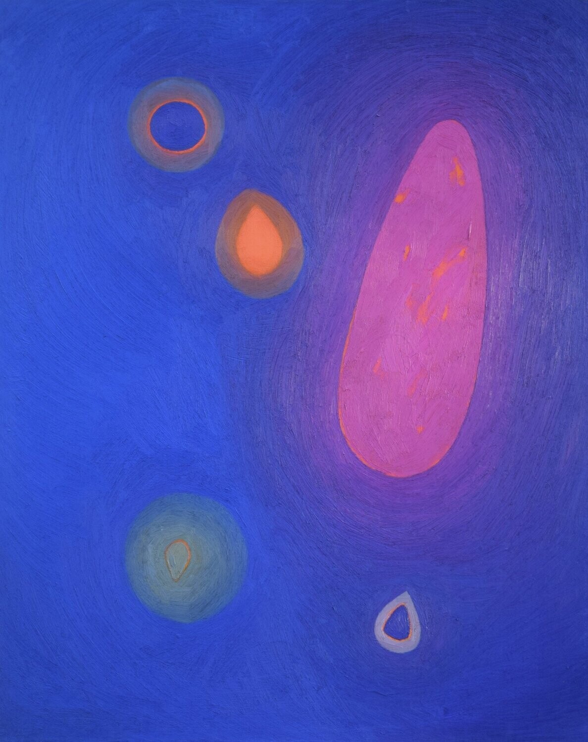 Blau Oil  on canvas with wooden frame // Size: ca.. 80 x 100 x 2 cm