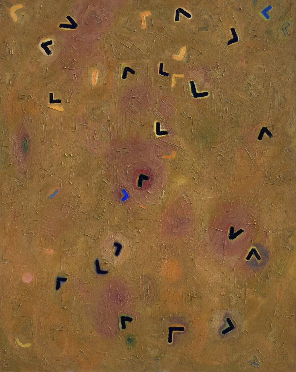 Oil ,  köln Braun // Size:  ca. 80 x 100 x 2 cm,
