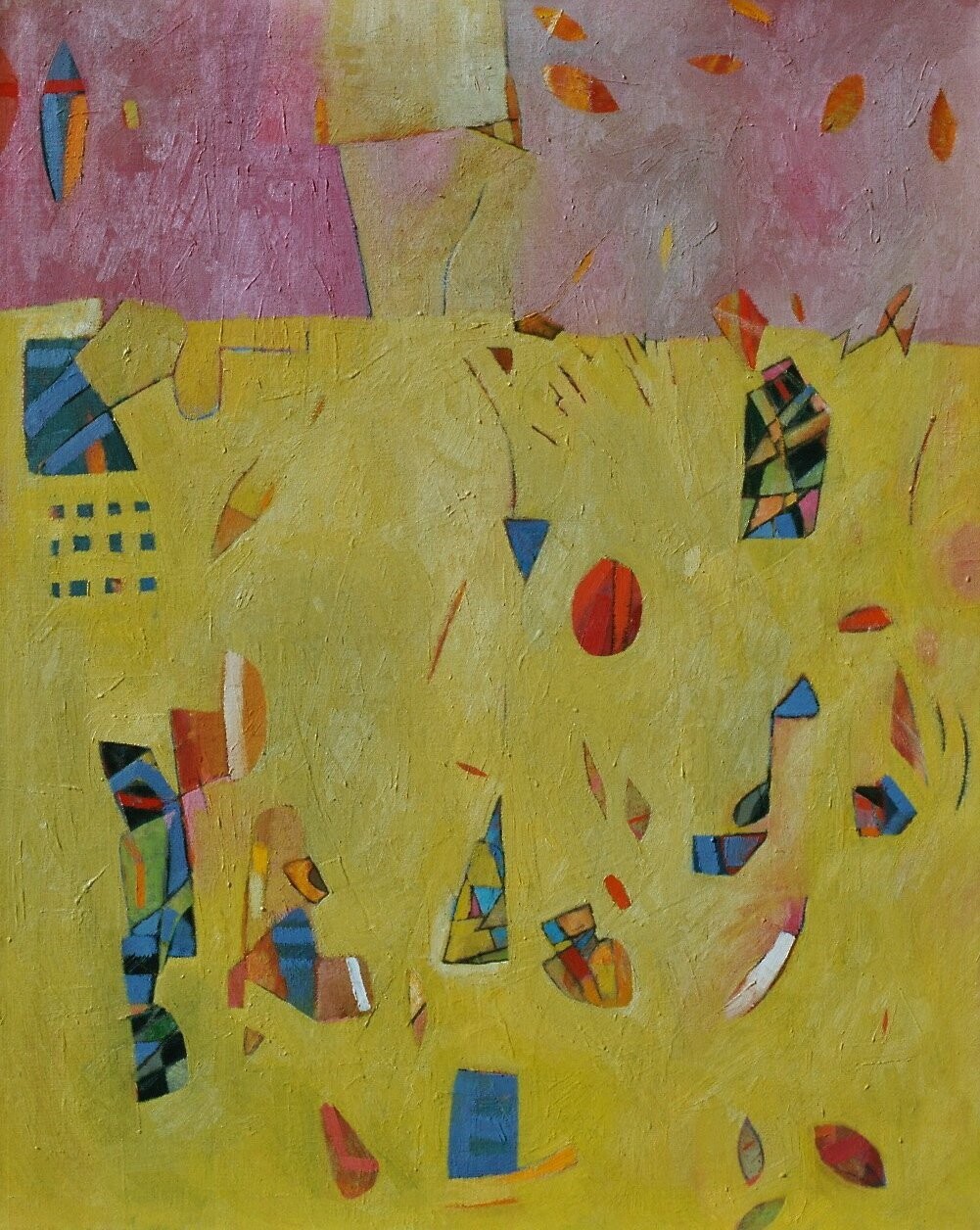 Oil Painting / Light as form Abstract  Painting    / / Size: ca.. 80 x 100 x 2 cm