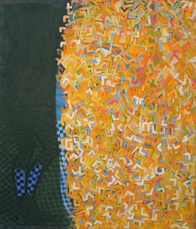Oil - Abstract Figurative -Gabi in Köln // Size : ca. 120 x 140 x 2 cm, Oil - Abstract Figurative -Gabi in Köln // Size : ca. 120 x 140 x 2 cm,