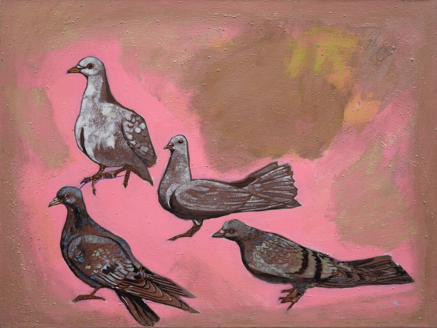 Museumsinsel -  Acryilc  Painting  // Size :  ca. 50 x 70 x 2 cm,