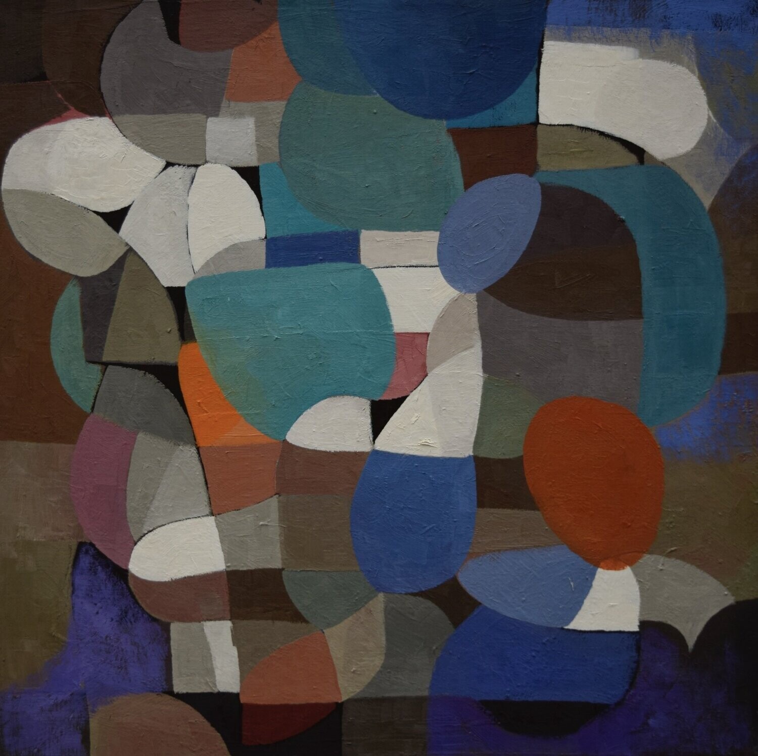Oil Painting / Light as form Abstract  Painting  // Size: ca.. 60 x 60 x 2 cm