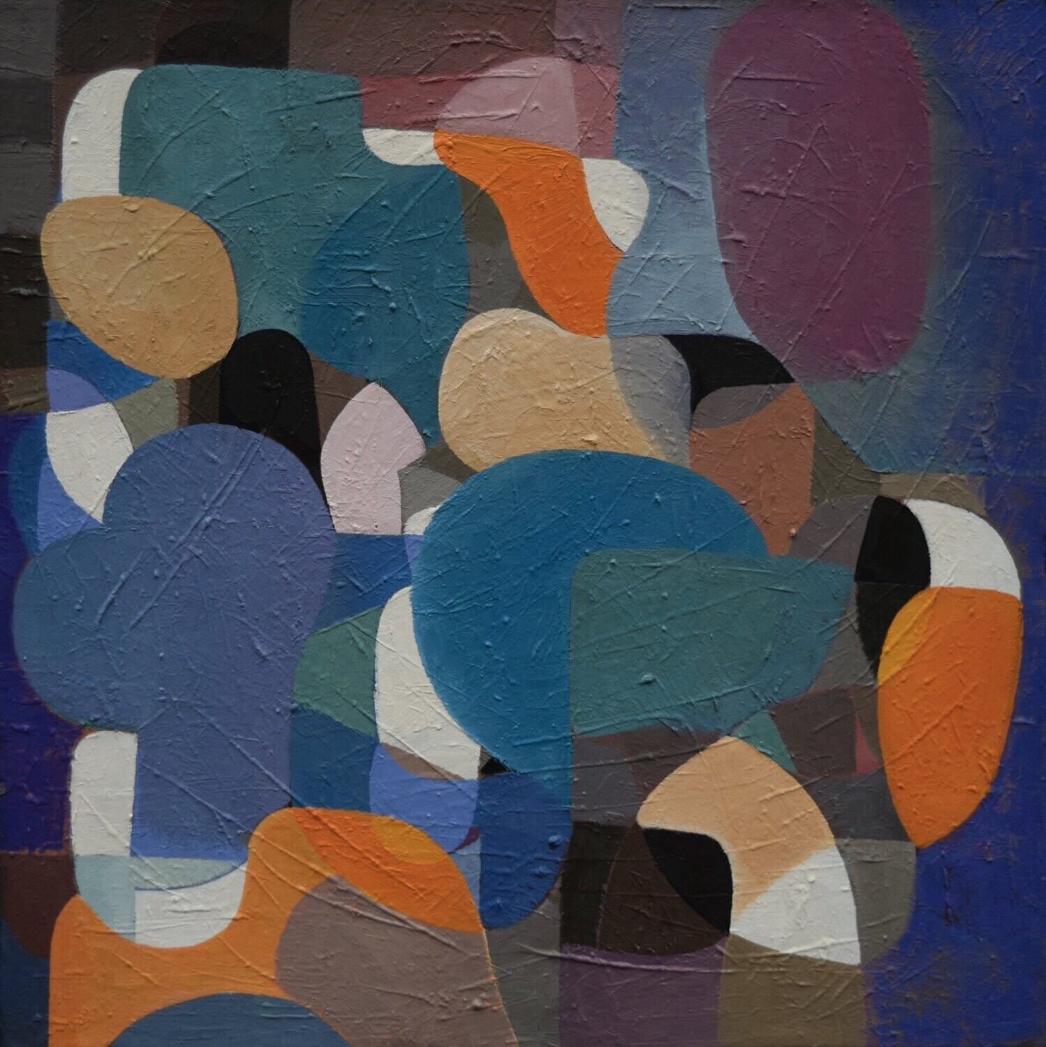 Oil  Paintings  Abstract   / Oil  on canvas with wooden frame // Size: ca.. 60 x 60 x 2 cm