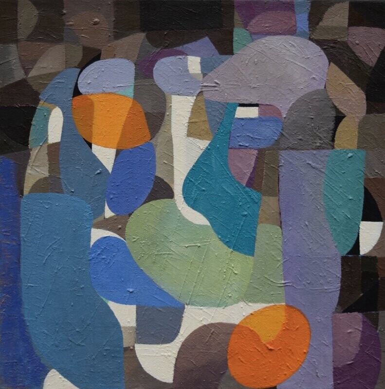 Oil Paintings Abstract / Oil on canvas with wooden frame // Size: ca.. 60 x 60 x 2 cm Oil Paintings Abstract / Oil on canvas with wooden frame // Size: ca.. 60 x 60 x 2 cm