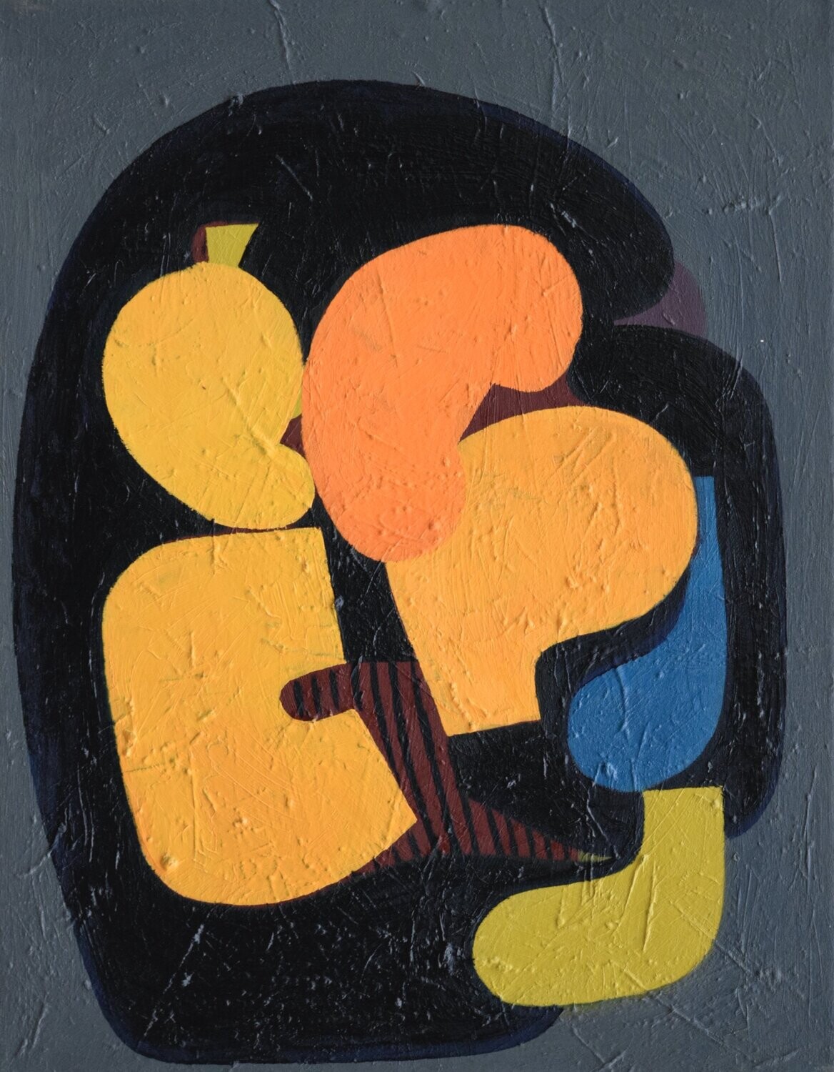 Oil Painting / Light as form Abstract Figurative Painting  // Size: ca.. 60 x 70 x 2 cm