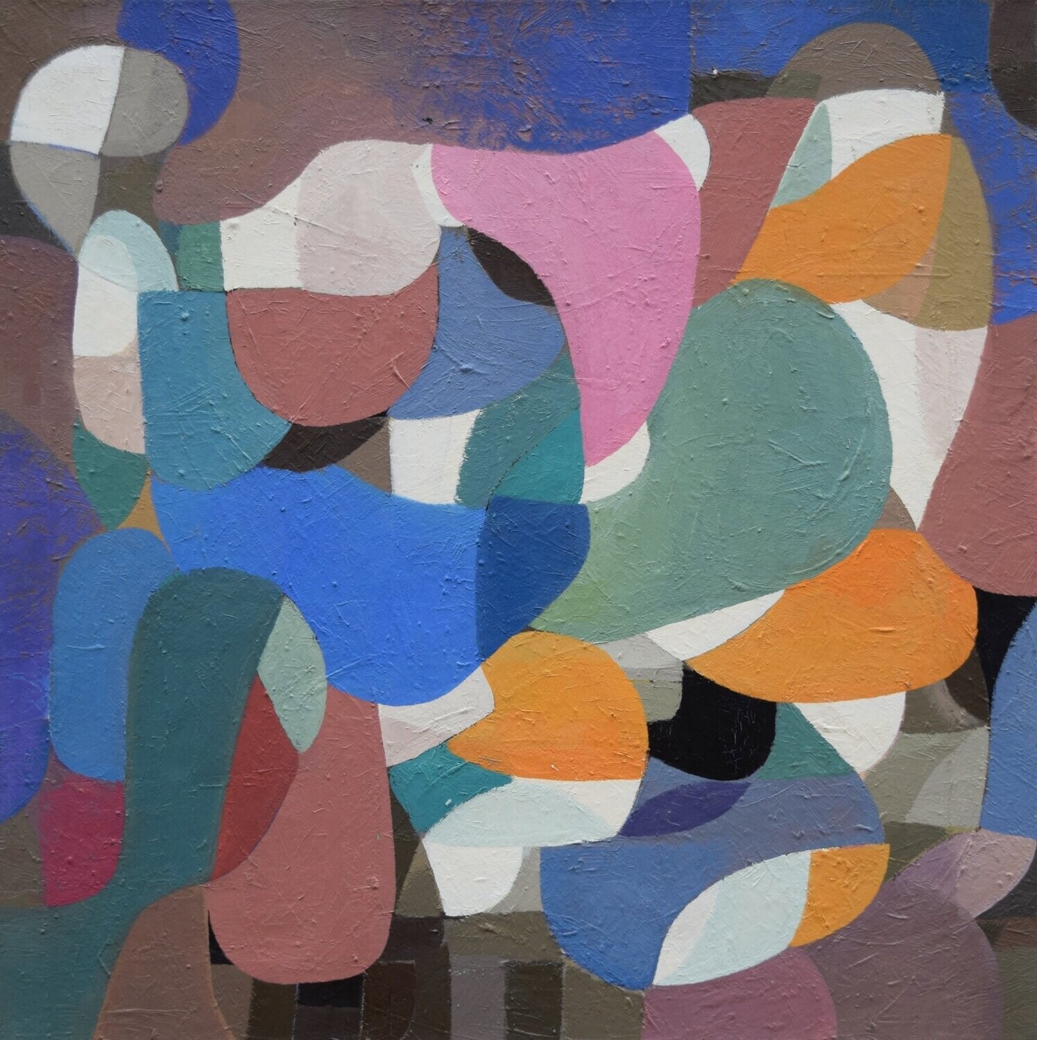 Oil  Paintings  Abstract   / Oil  on canvas with wooden frame // Size: ca.. 60 x 60 x 2 cm