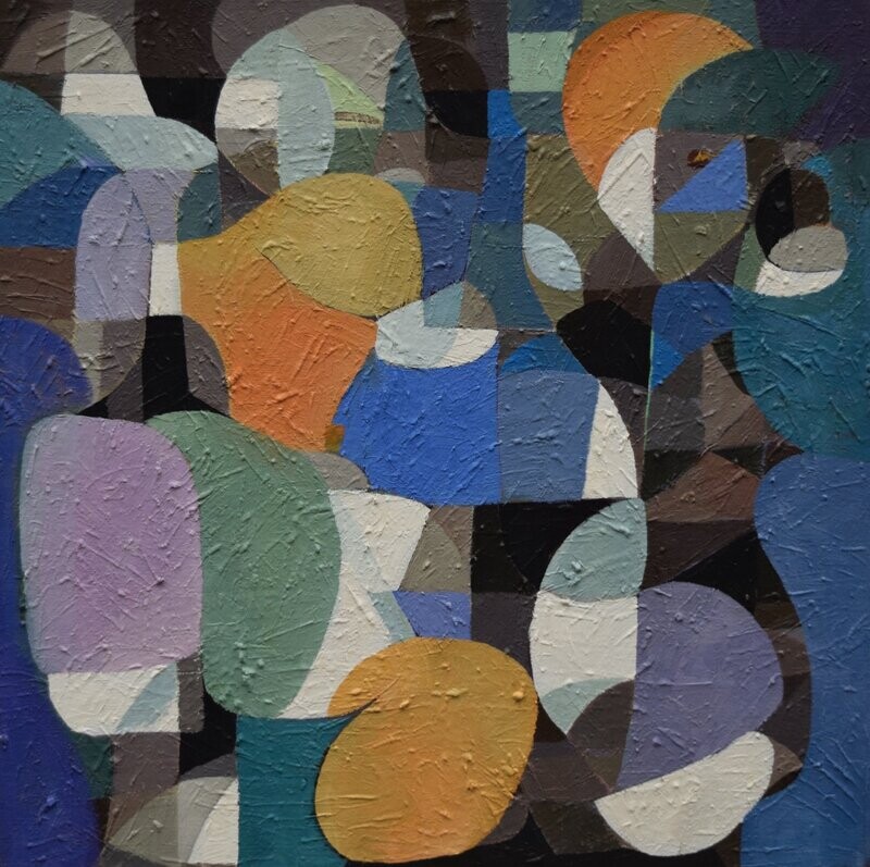 Oil Painting / Light as form Abstract / Size: ca.. 60 x 60 x 2 cm Oil Painting / Light as form Abstract / Size: ca.. 60 x 60 x 2 cm