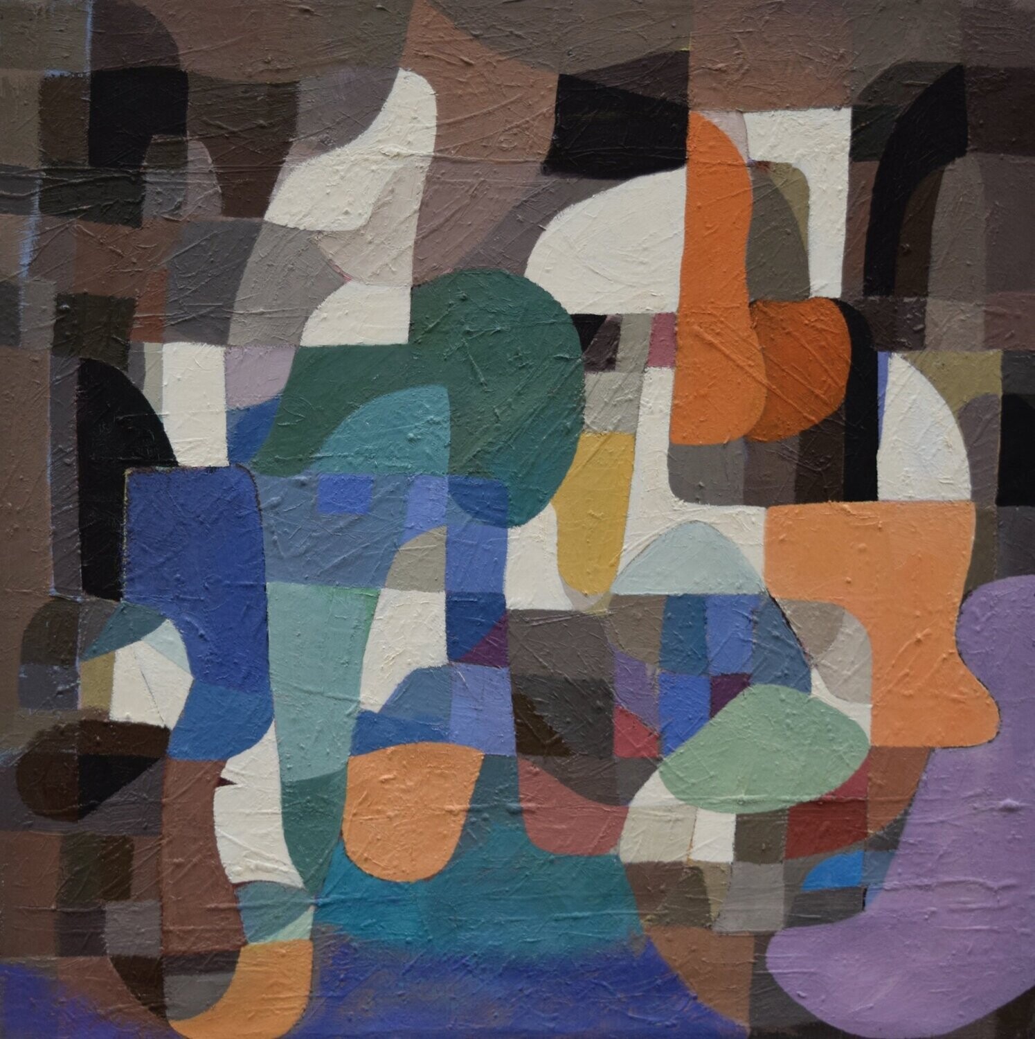 Oil  Paintings  Abstract   / Oil  on canvas with wooden frame // Size: ca.. 60 x 60 x 2 cm