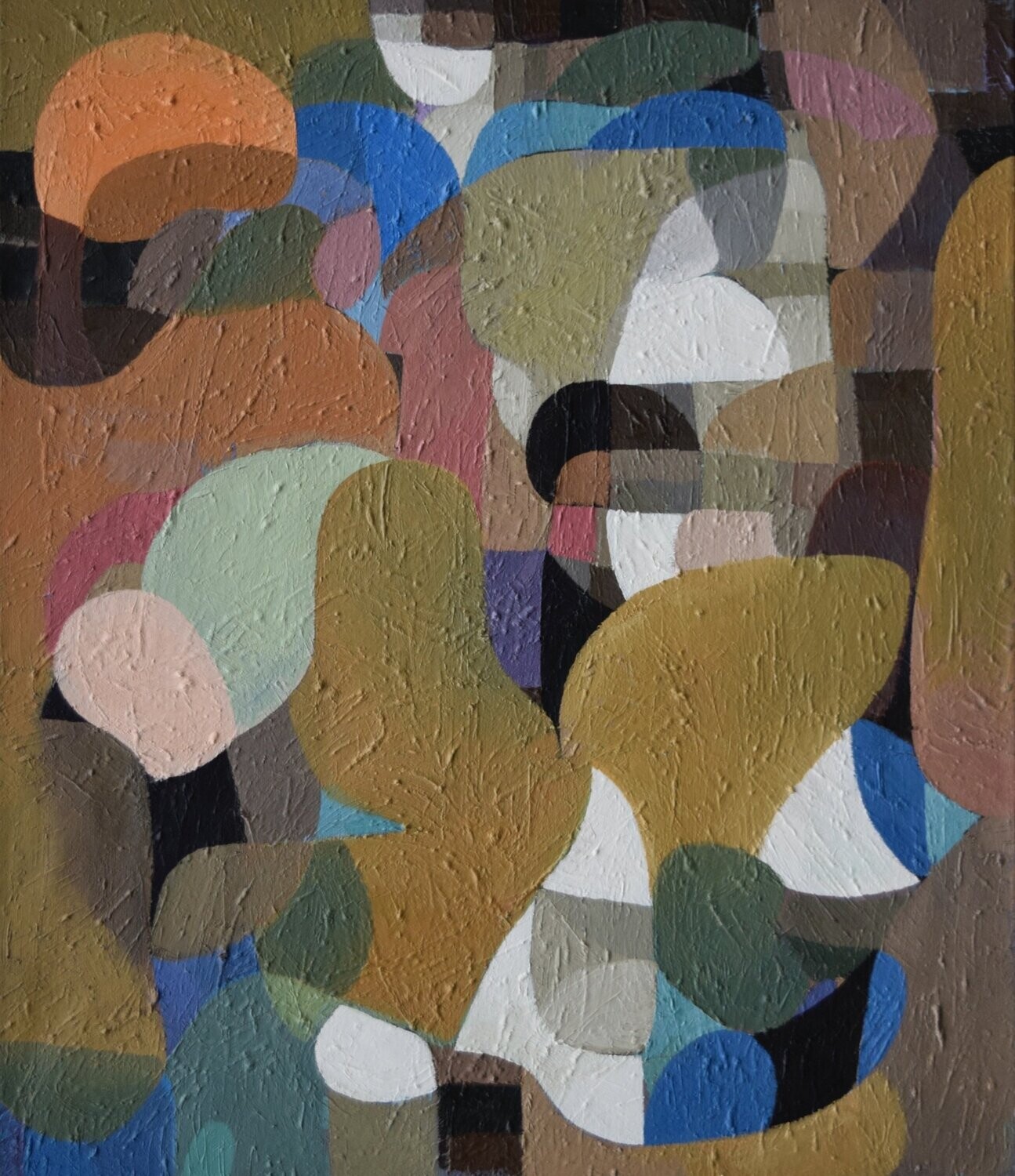 Oil  Paintings  Abstract   / Oil  on canvas with wooden frame //Size : ca. 50 x 60 x 2 cm,