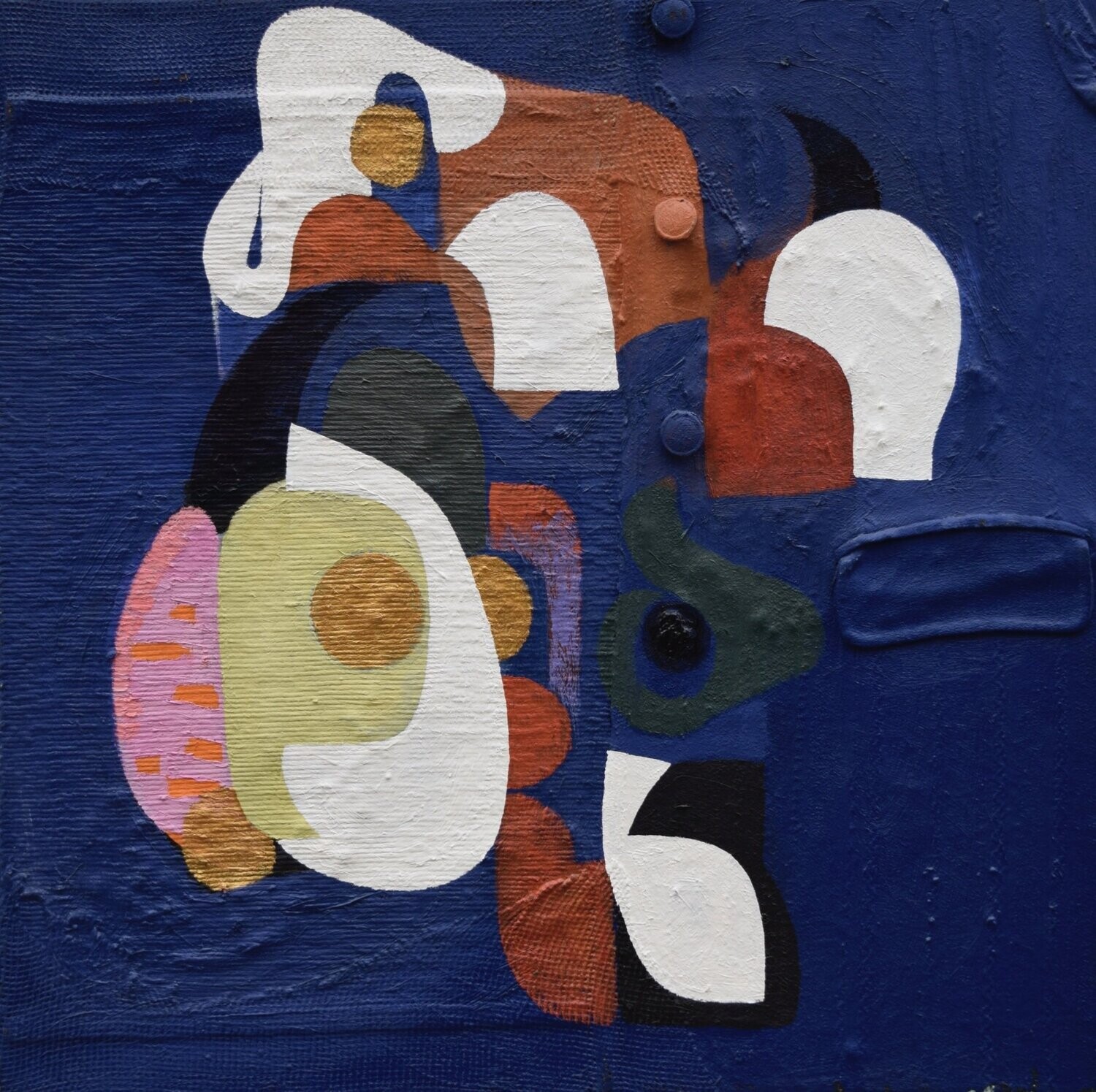 Oil  Paintings  Abstract   / Oil  on canvas with wooden frame // Size: ca.. 56 x 56 x 3 cm