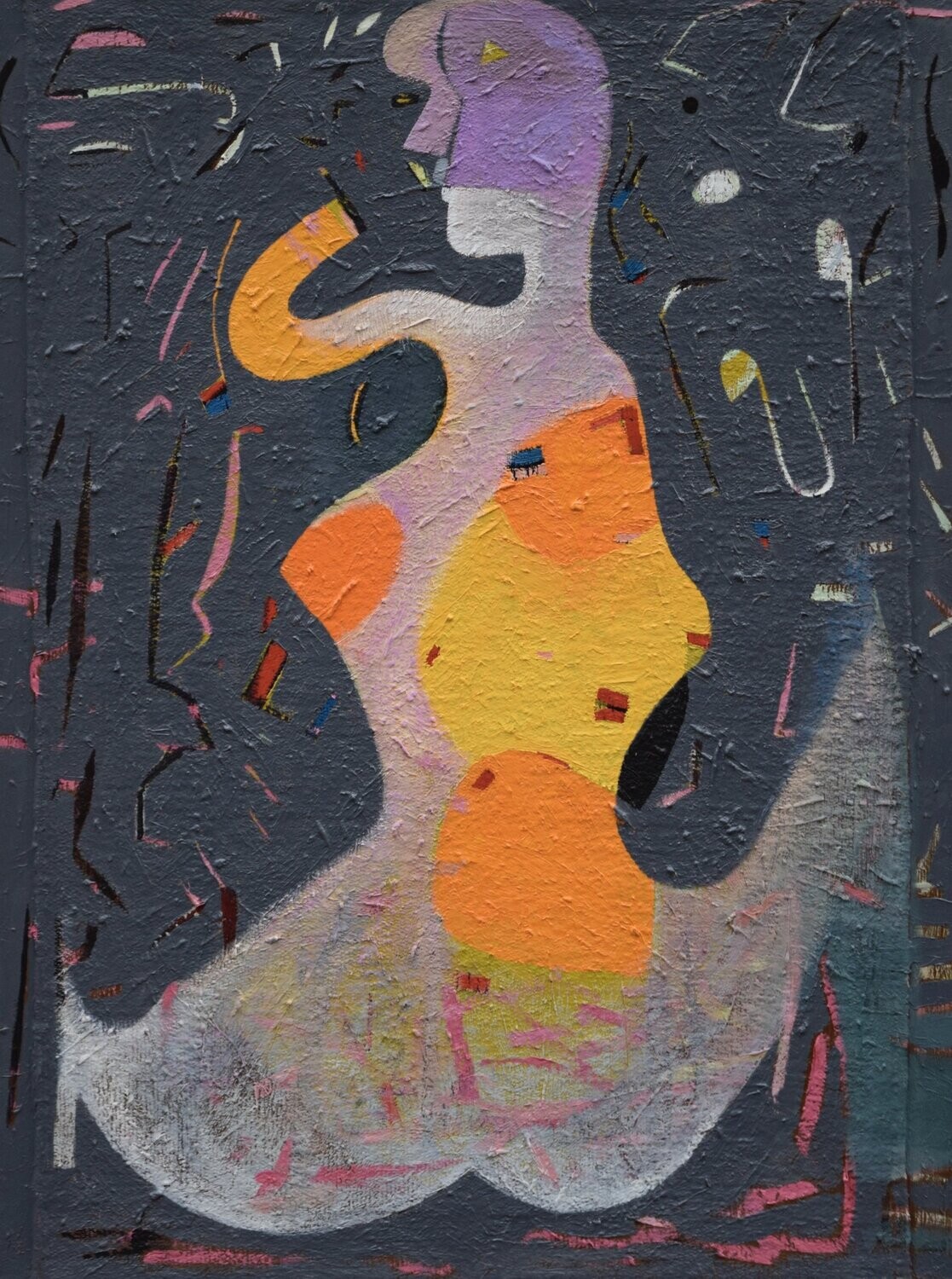 Oil  Paintings  Abstract   / Oil  on canvas with wooden frame // Size: ca.. 50 x 70 x 2 cm
