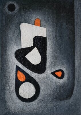 Oil Paintings Abstract / Oil on canvas with wooden frame // Size: ca.. 50 x 70 x 2 cm