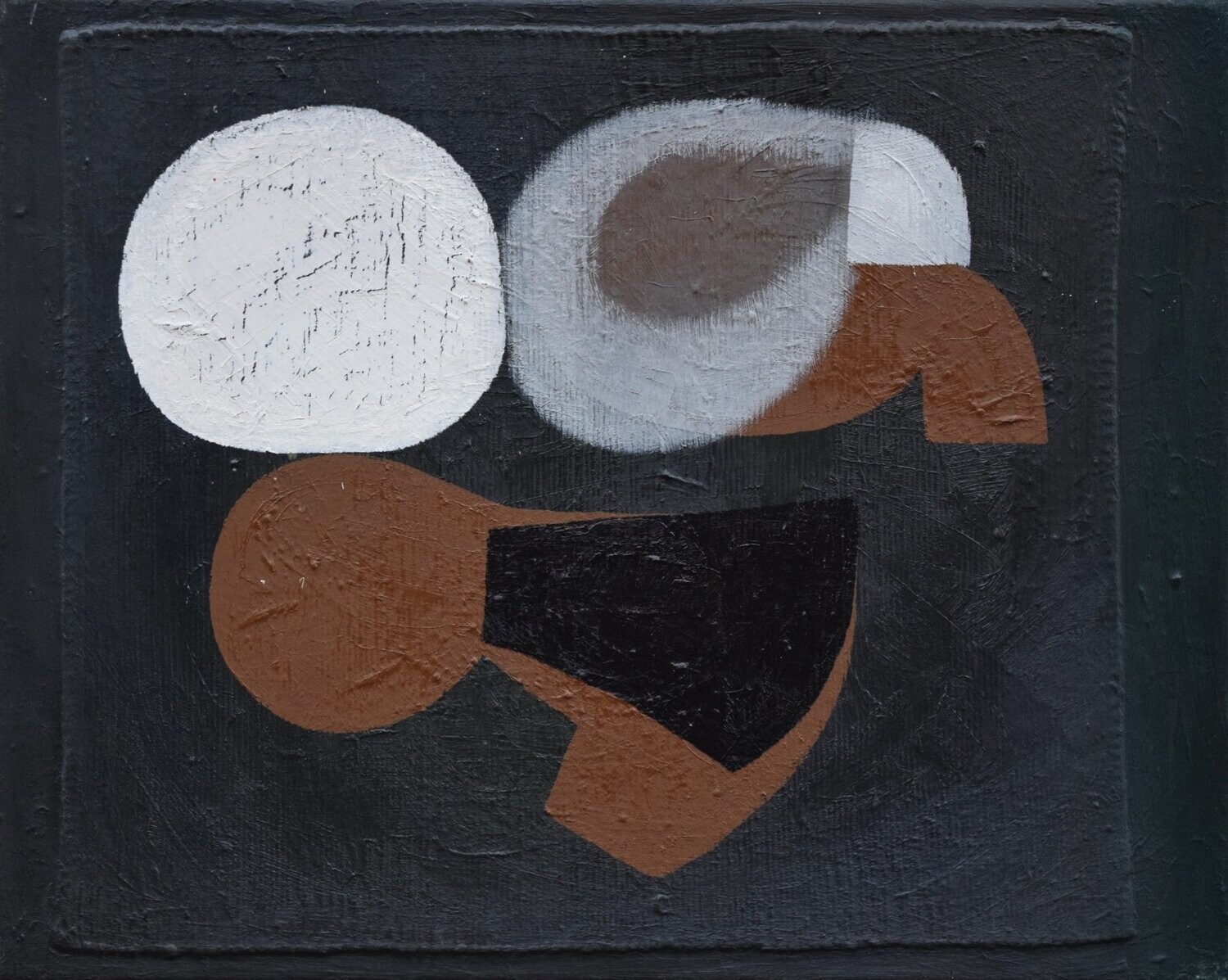 Oil Painting / Light as form Abstract Figurative // Size: ca.. 50 x 70 x 2 cm