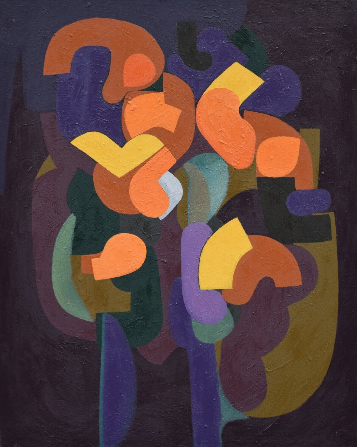 Oil Painting / Light as form Abstract  Painting  // Size: ca..80 x 100 x 2 cm,