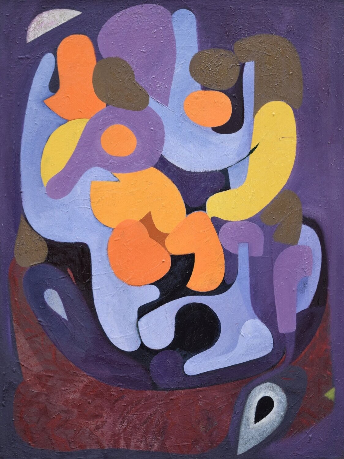 Oil  on canvas  with wooden frame  / Size : ca. 70 x 90 x 3 cm,