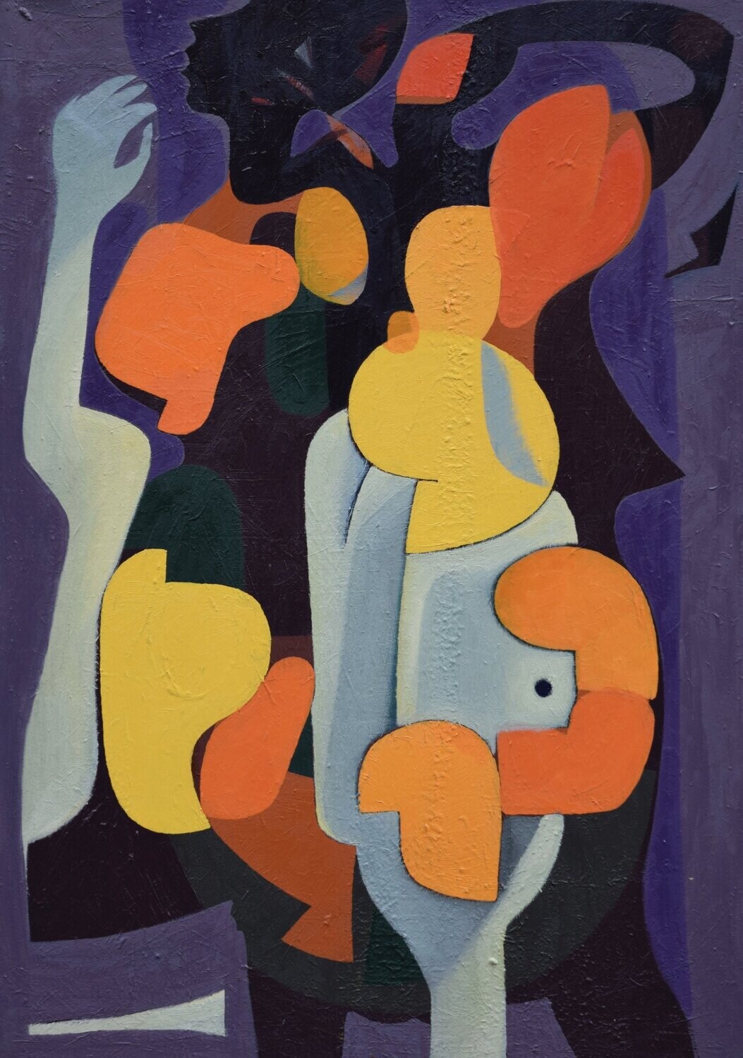 Oil Painting / Light as form Abstract  نقاشی آزاد, ابستراکت  / Size: ca.. 50 x 70 x 2 cm