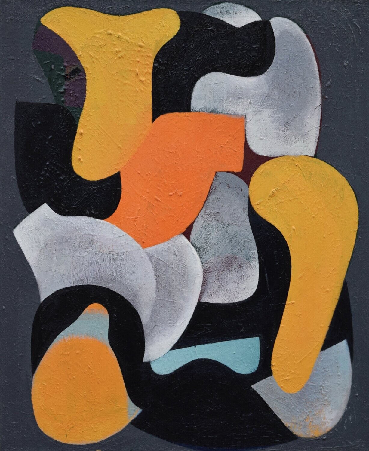 Oil Painting / Light as form Abstract  نقاشی آزاد, ابستراکت  / Size: ca.. 50 x 60 x 2 cm