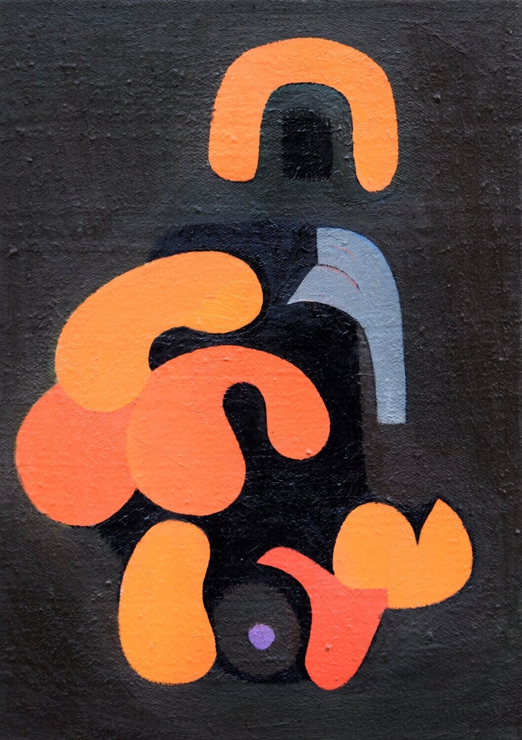 Oil Painting / Light as form Abstract  نقاشی آزاد, ابستراکت  / Size: ca.. 50 x 70 x 2 cm