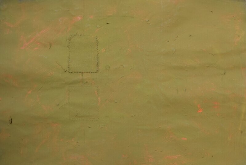 Collage: Acrylic & Pigment - paper with Canvas on a wooden frame / / Size: ca.. 50 x 70 x 4 cm Collage: Acrylic & Pigment - paper with Canvas on a wooden frame / / Size: ca.. 50 x 70 x 4 cm