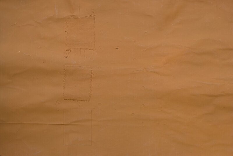 Collage paper with acrylic on canvas // Size : ca. 50 x 70 x 4 cm, Collage paper with acrylic on canvas // Size : ca. 50 x 70 x 4 cm,