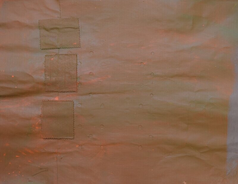 Collage: Acrylic & Pigment - paper with Canvas on a wooden frame,, / Size: ca.. 50 x 70 x 4 cm Collage: Acrylic & Pigment - paper with Canvas on a wooden frame,, / Size: ca.. 50 x 70 x 4 cm