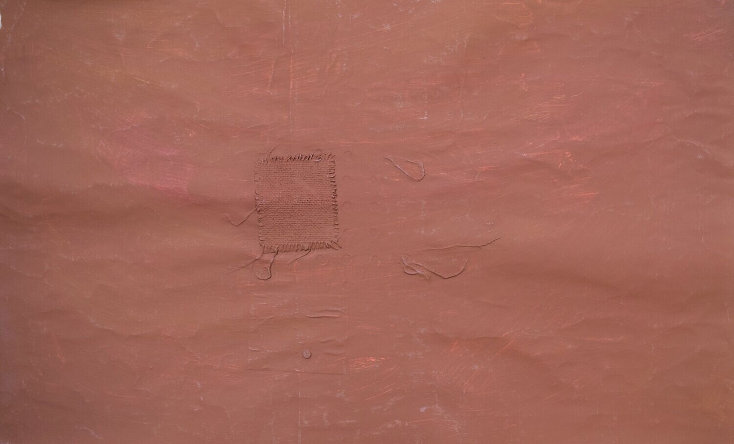 Collage paper with acrylic on canvas  //Size : ca. 50 x 70 x 4 cm,
