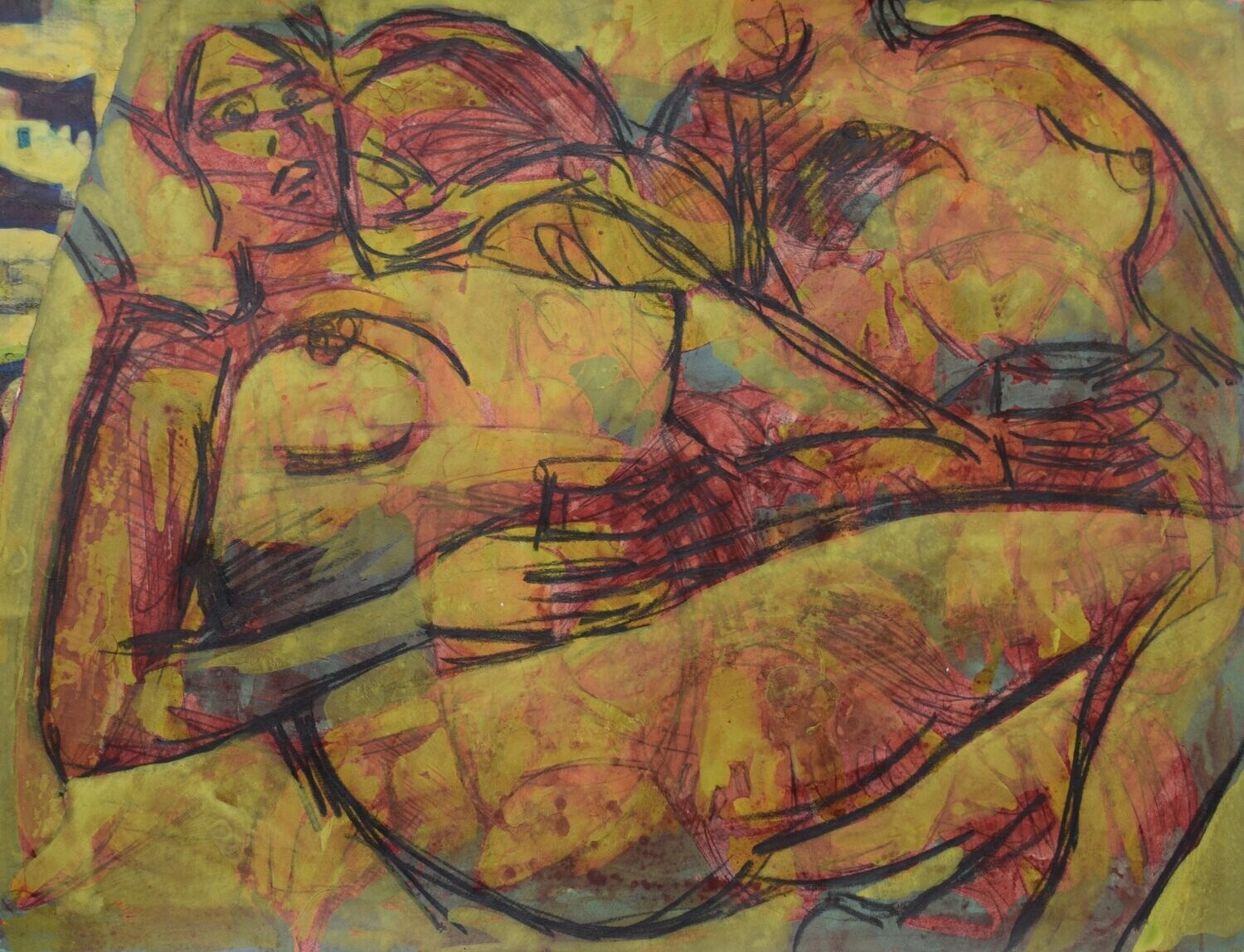 Acrylic on paper and their collage on canvas with wooden frame // Size: ca..30 x 40 x 4 cm