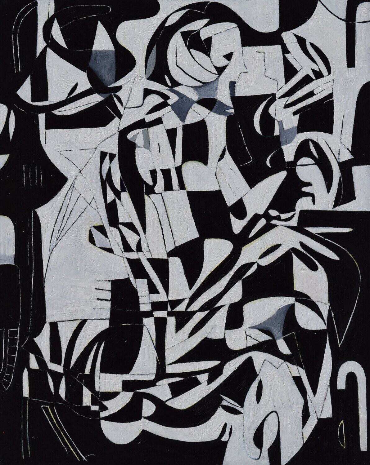 Gerau   Oil Painting / Light as form Abstract Figurative // Size: ca... 80 x 100 x 4 cm