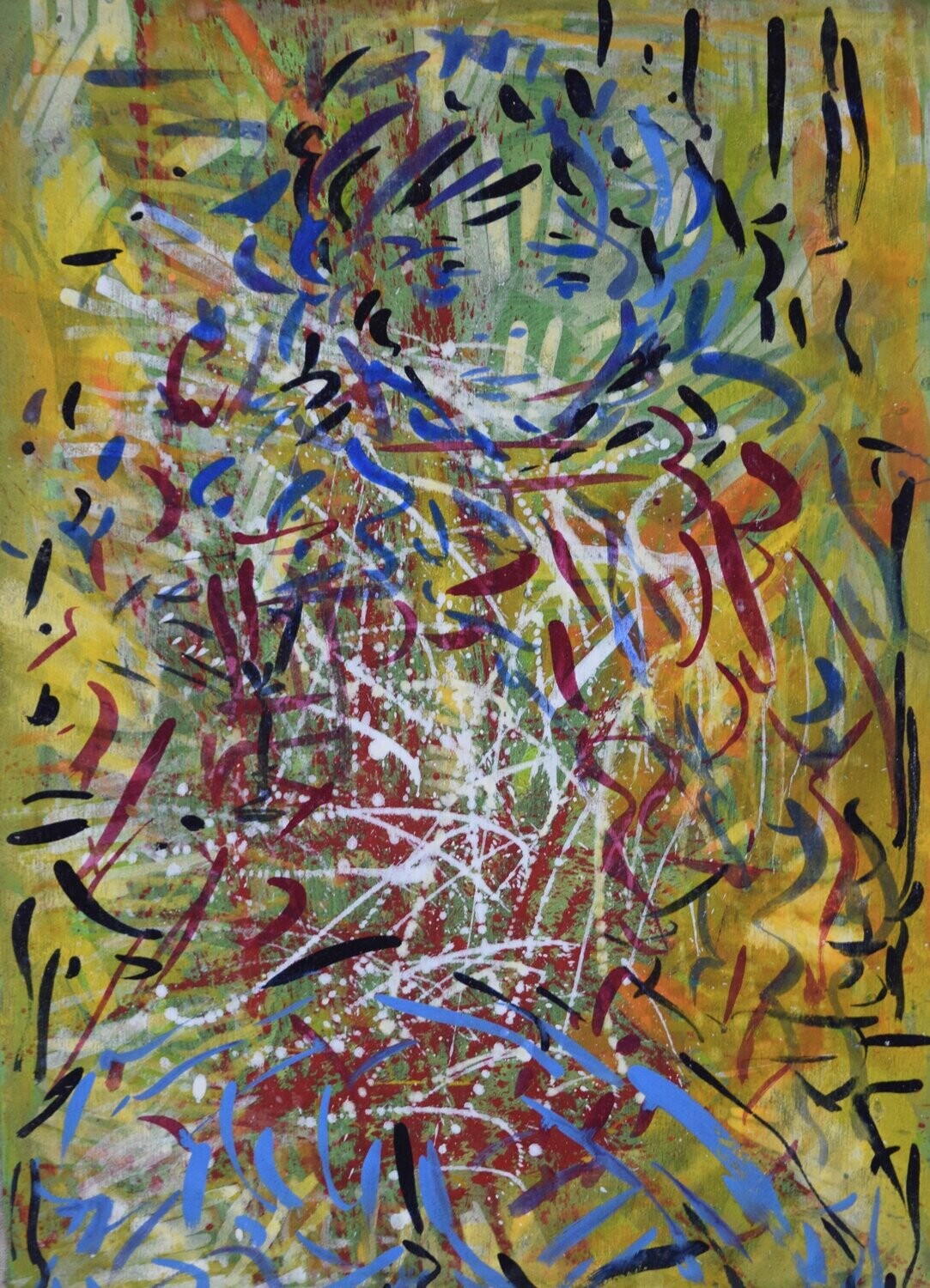 Tanja  , Acrylic on canvas with wooden frame// Size: ca .45 x 70  cm