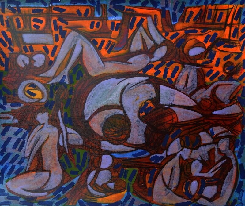the beach /Pigment and acrylic on canvas with wooden frame // Size: ca.. 45 x 55 x 4 cm the beach /Pigment and acrylic on canvas with wooden frame // Size: ca.. 45 x 55 x 4 cm