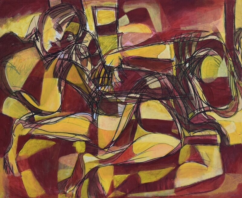 wood & canvas  Collage / Acryilc  on wood on canvas  /  Figurative , Light as Form // Size: ca.. 80 x 100 x 4 cm