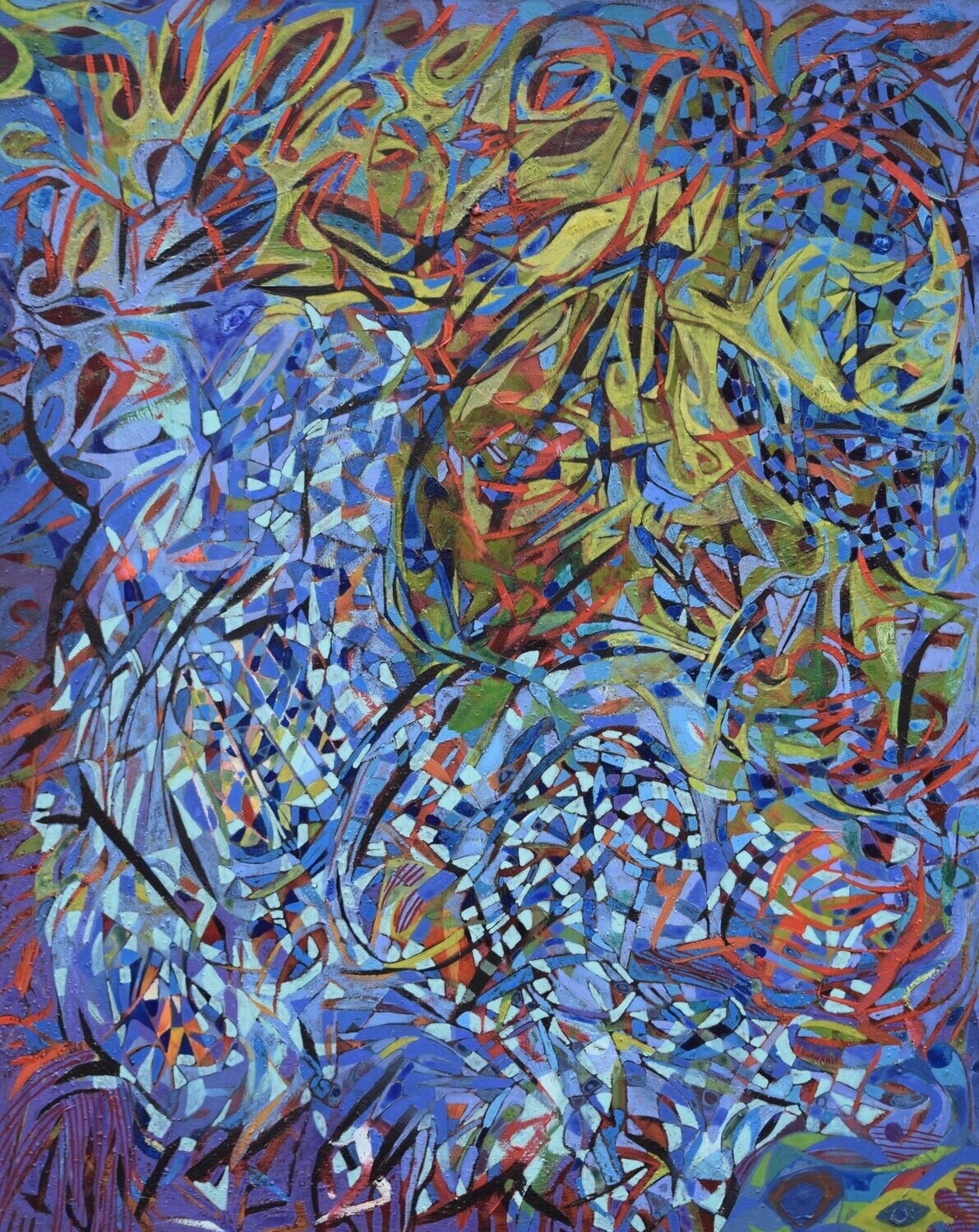 Acrylic / Light as form Abstract   // Size: ca.. 80 x 100 x 2 cm