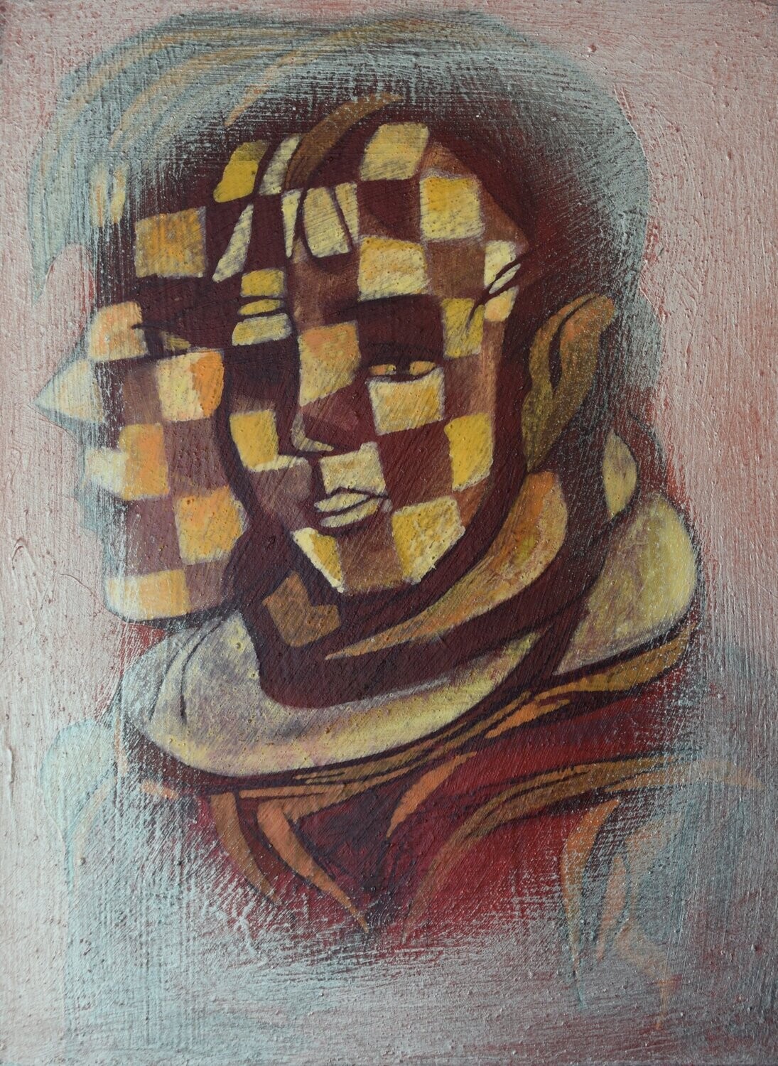 life /Collage, acrylic on canvas // Size : ca. 30 x 40 x 4 cm