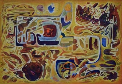 Acryl , Abstract //Size: ca. 100 x 150 x 2 cm,