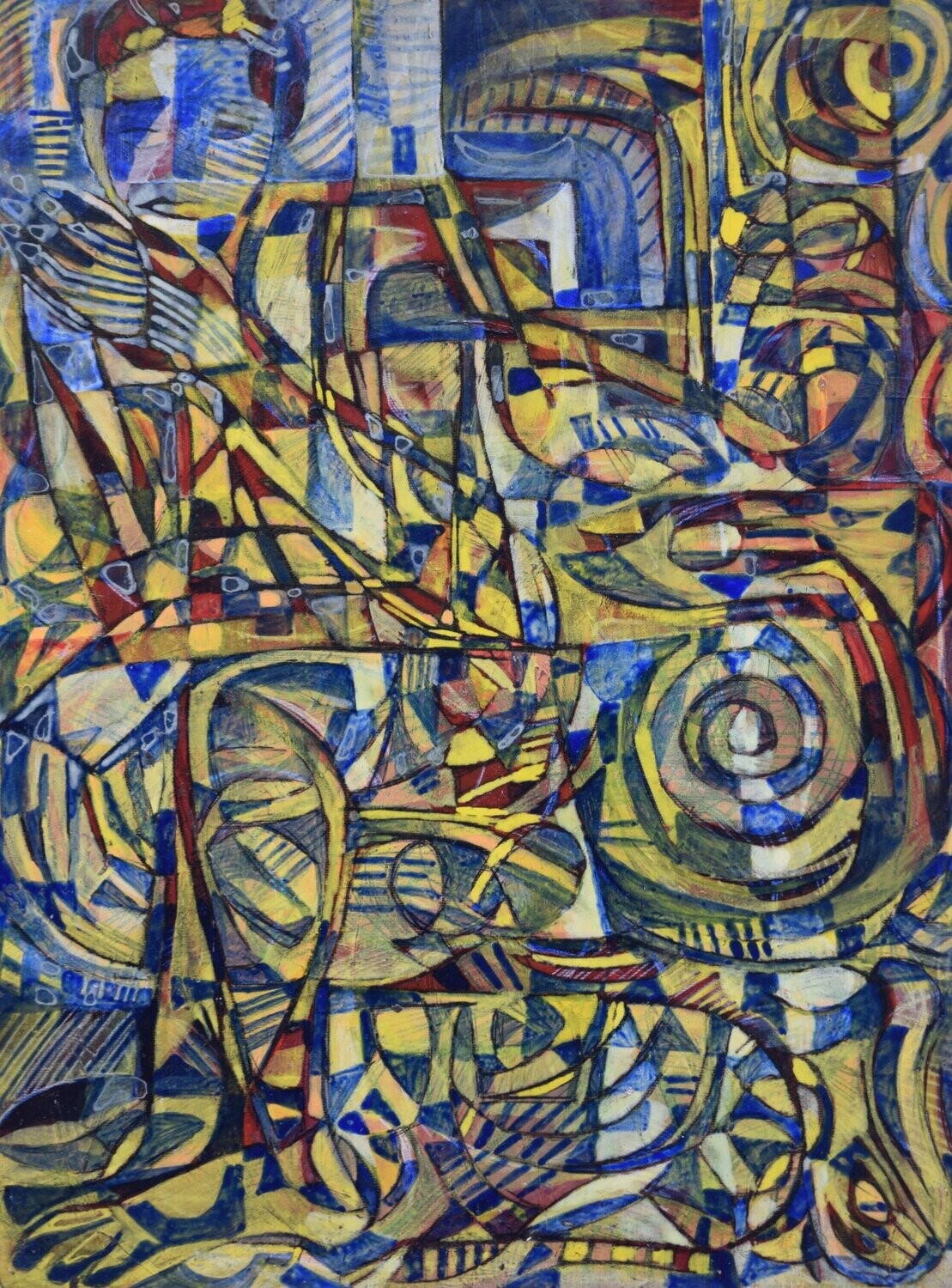 Collage wood & canvas  / Acryilc  on wood on canvas  /  Figurative , Light as Form  // Size: ca.. 50 x 70 x 4 cm
