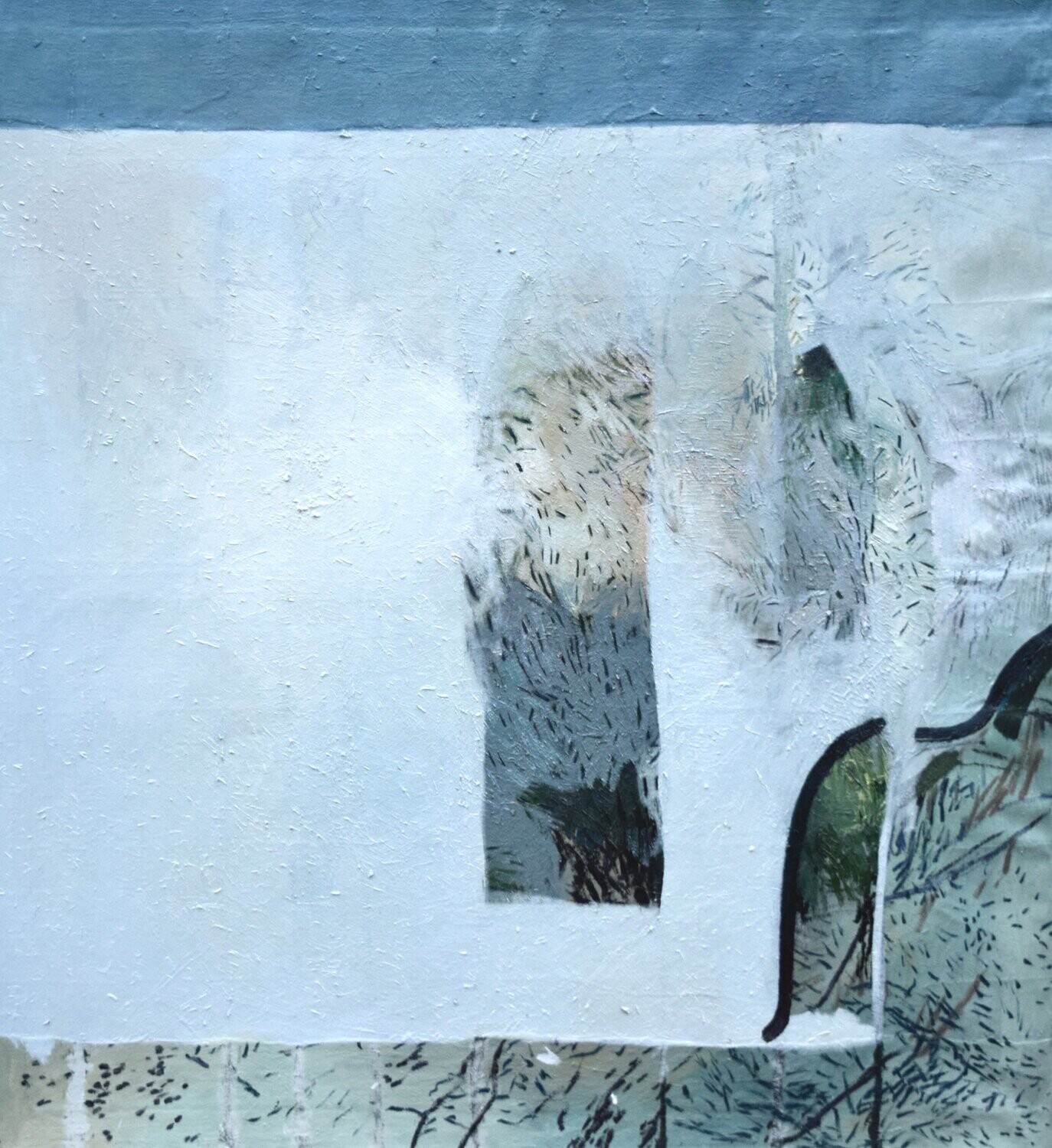 Carolin   , نقاشی آزاد, ابستراکت  //size : ca. 100 x 110 x 2 cm,