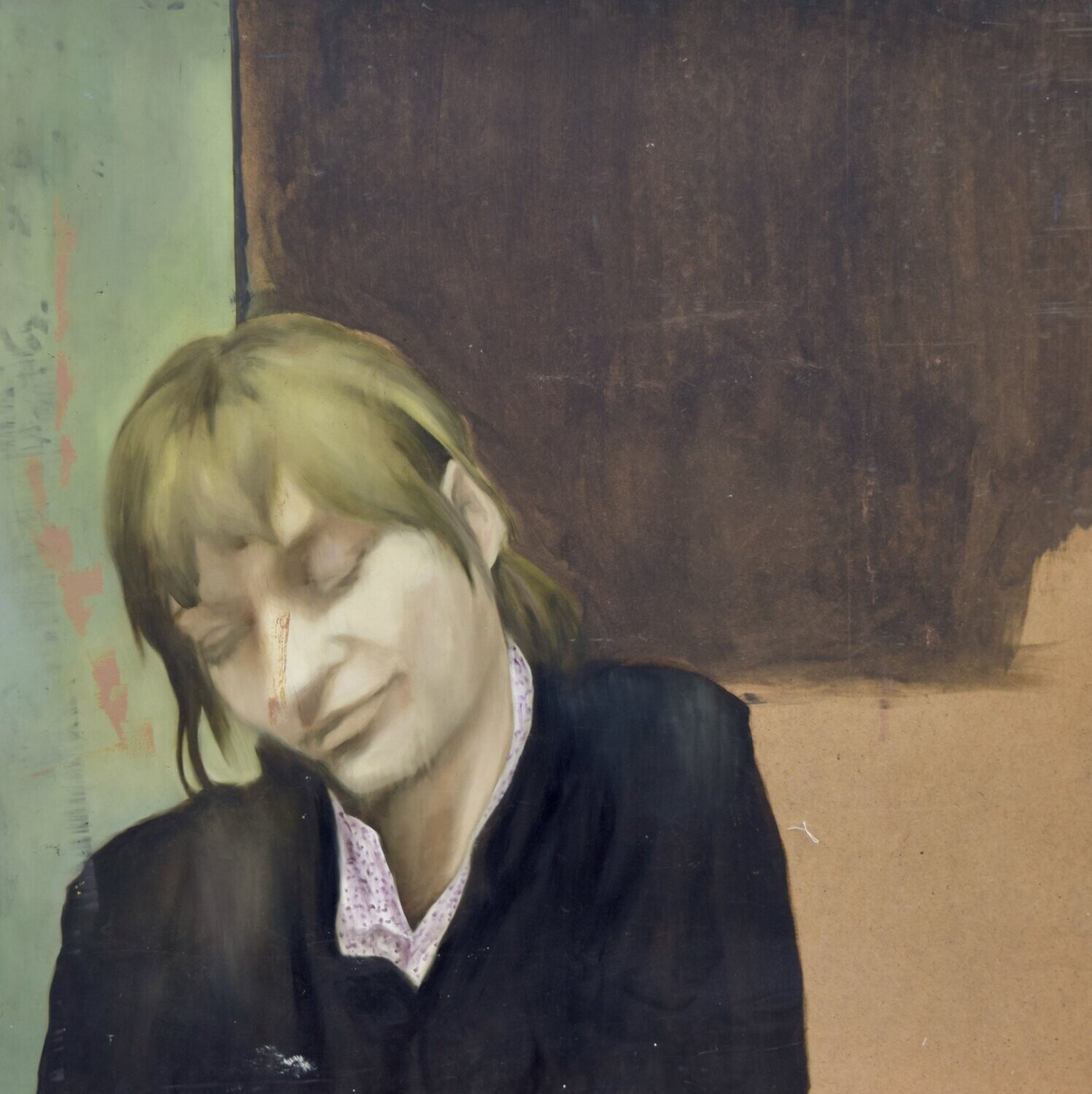 Carolin ,Oil  Paintings   on  wooden// Size: ca. 100 x 100 x 4 cm,