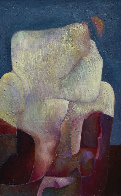 by Carolin / Oil Painting / Light as form Abstract Painting // Size: ca.. 80 x 100 x 2 cm by Carolin / Oil Painting / Light as form Abstract Painting // Size: ca.. 80 x 100 x 2 cm